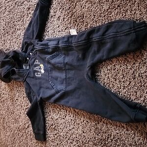 GAP Kids Charcoal Hooded Jumpsuit